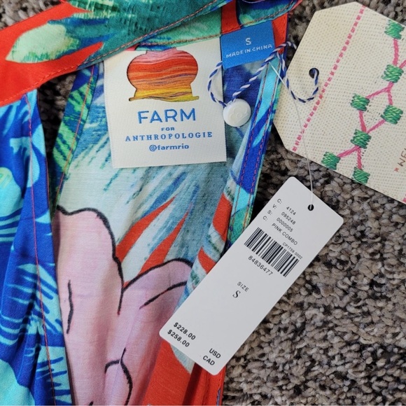 NWT Farm Rio Linen Halter Jumpsuit - Picture 8 of 12